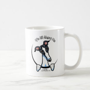 Taza De Café IAAM de Greyhound Negro Blanco