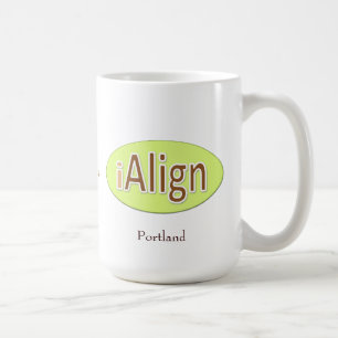 Taza De Café iAlign + su ciudad + su nombre