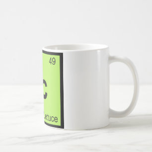Taza De Café Ic - Tabla Periódica de Química de Lechuga Iceberg