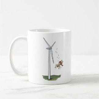 Taza De Café Icarus se encuentra con una turbina eólica
