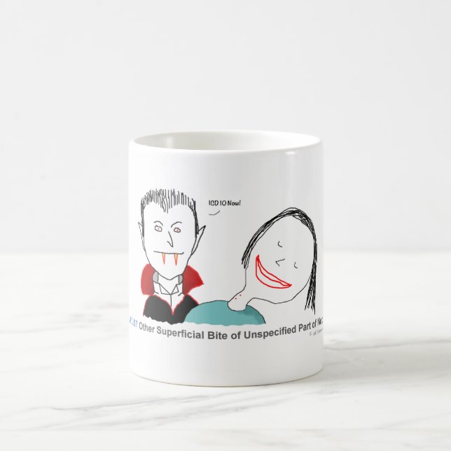 Taza De Café ICD-10: S10.97 la otra mordedura superficial (Centro)