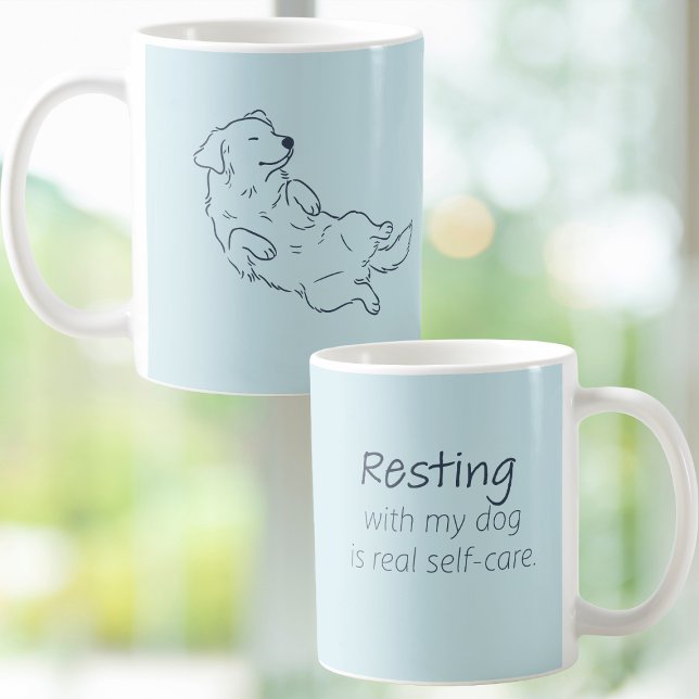 Taza De Café Ice Blue Golden Retriever Dog Mom Mug (Subido por el creador)