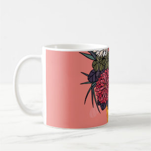 Taza De Café Ice Cream Bouquet: Vintage floral.