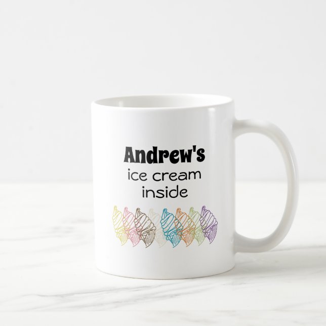 Taza De Café Ice Cream Cone icecreamliciou Personalizar (Derecha)