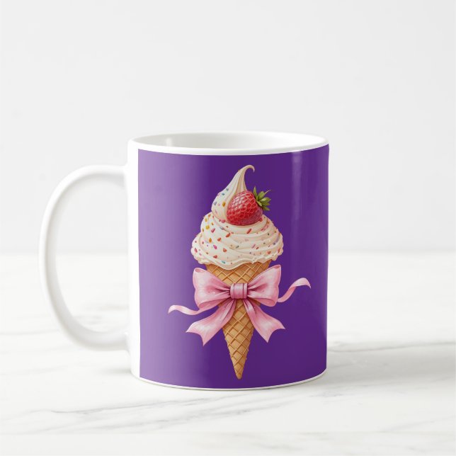 Taza De Café Ice Cream Coquette Bow (Izquierda)