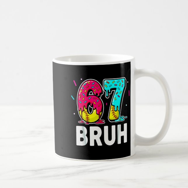 Taza De Café Ice Cream Dripng Softball Drip Fun 6 7 Six Seven M (Derecha)