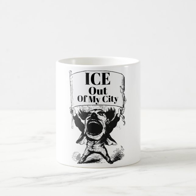 Taza de café ICE Fuera de Mi Ciudad (Centro)