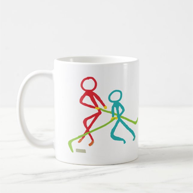 Taza De Café Ice Hockey Stickmen (Izquierda)