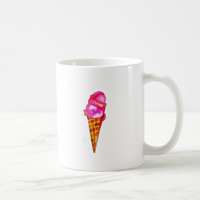 Taza De Café icecream gelato lindo food art (Derecha)