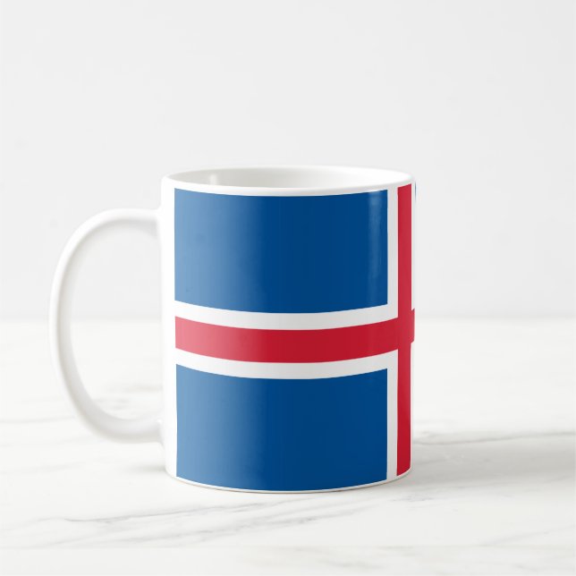 Taza De Café Iceland flag  (Izquierda)