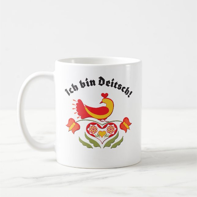 Taza De Café Ich bin Deitsch Coffee Mug (Izquierda)