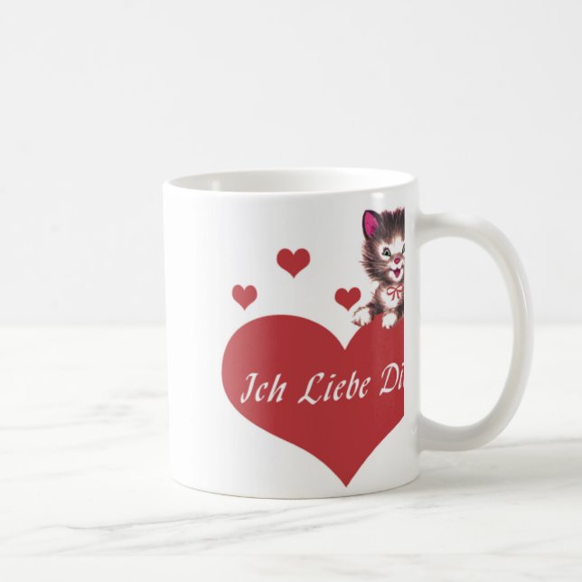 Taza De Café Ich Liebe Dich (Derecha)