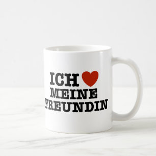 Taza De Café Ich Liebe Meine Freundin