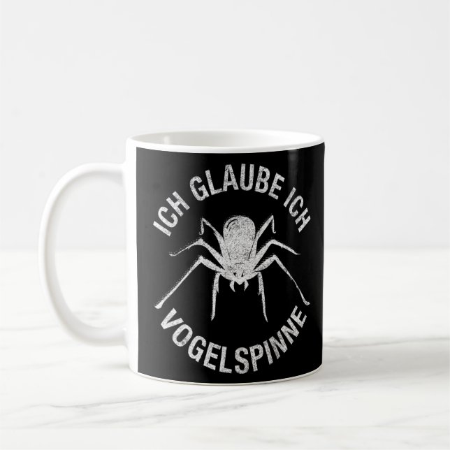 Taza De Café Ich Vogelspider Spider Tarantula Mascota Spider We (Izquierda)