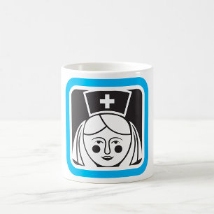 Taza De Café Icono de enfermera