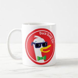 Taza De Café Icono de gafas de sol de Duckduckgo