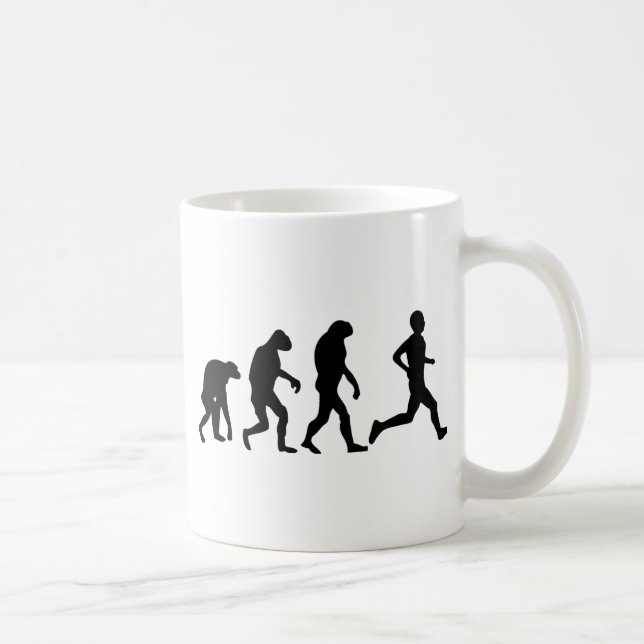 Taza De Café icono de la evolución del corredor (Derecha)