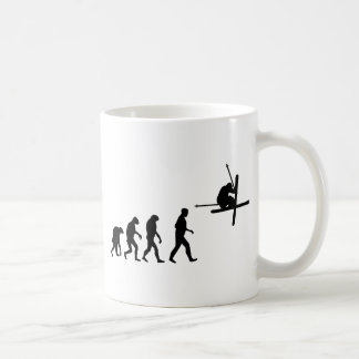 Taza De Café icono de la evolución del esquí