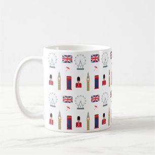Taza De Café Icono de la línea aérea de Londres Inglaterra Ca