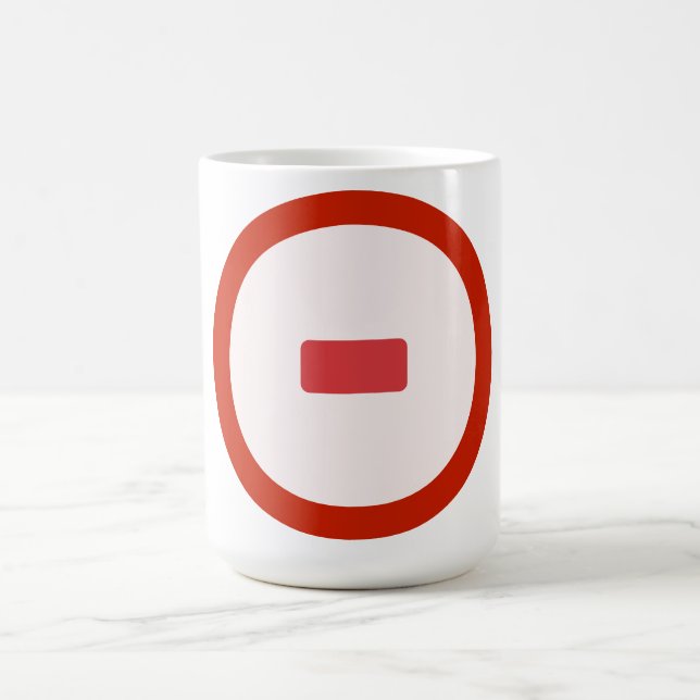 Taza De Café Icono de Minutos rojos (Centro)