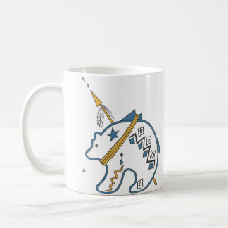 Taza De Café Icono de oso blanco nativo americano