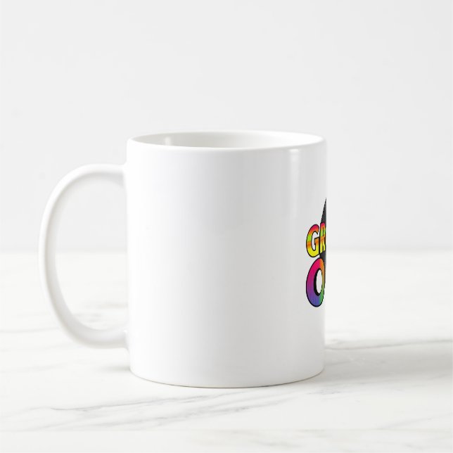 Taza De Café Icono de registro de vinilo de Groove retro (Izquierda)