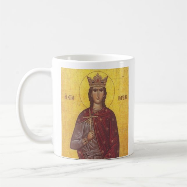 Taza De Café Icono de Santa Bárbara (Izquierda)