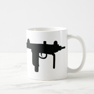 Taza De Café Icono del arma del arma de Uzi