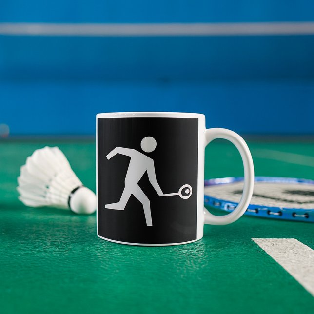 Taza De Café Icono del jugador de squash (Subido por el creador)