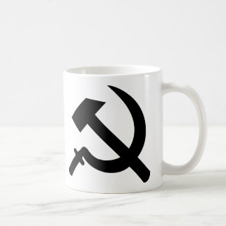 Taza De Café icono del martillo y de la hoz