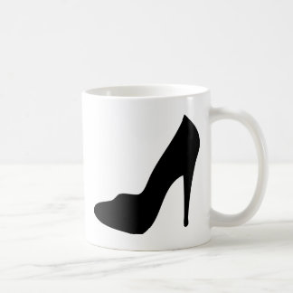 Taza De Café icono del zapato de tacón alto del estilete
