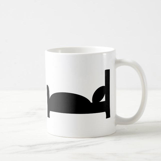 Taza De Café icono el dormir de la cama (Derecha)