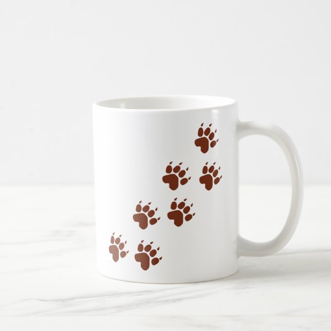 Taza De Café icono marrón de las patas (Derecha)