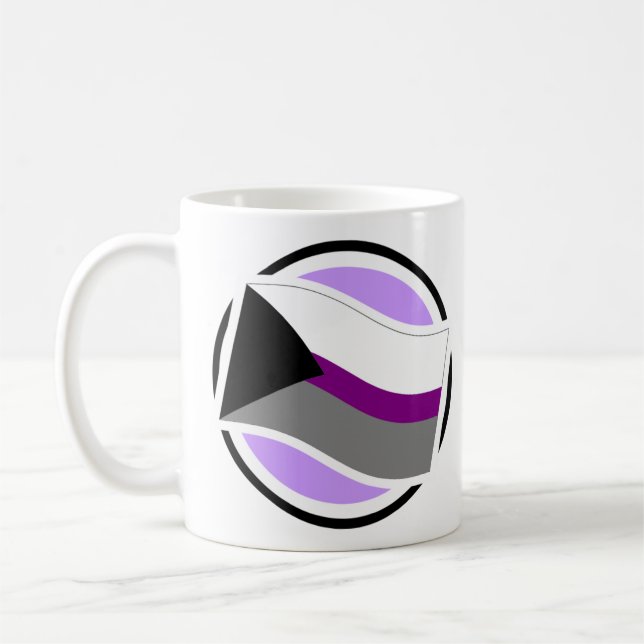 Taza De Café Icono móvil de Demisexual (Izquierda)