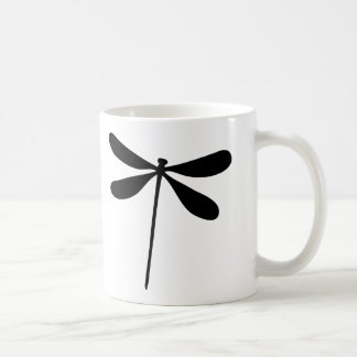 Taza De Café icono negro de la mosca del dragón