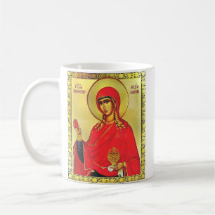 Taza De Café icono ortodoxo de Santa María Magdalena