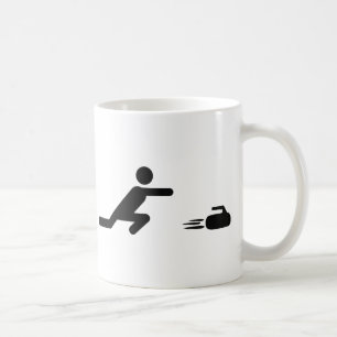 Taza De Café icono que se encrespa negro