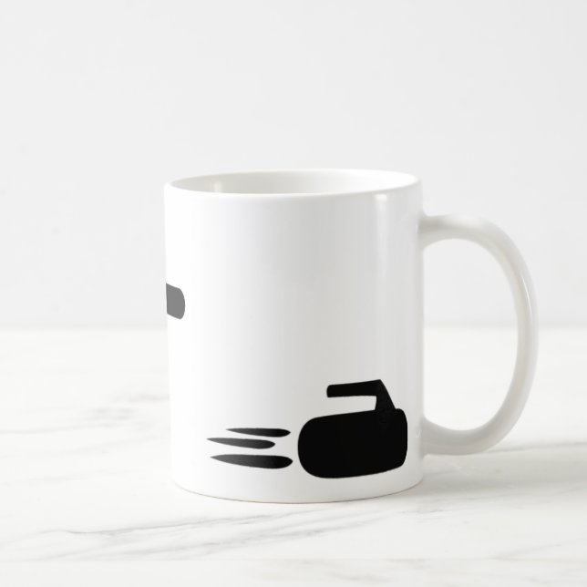 Taza De Café icono que se encrespa negro (Derecha)