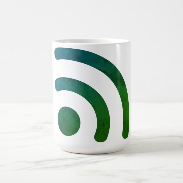 Taza De Café Icono WiFi Café Mug (Centro)
