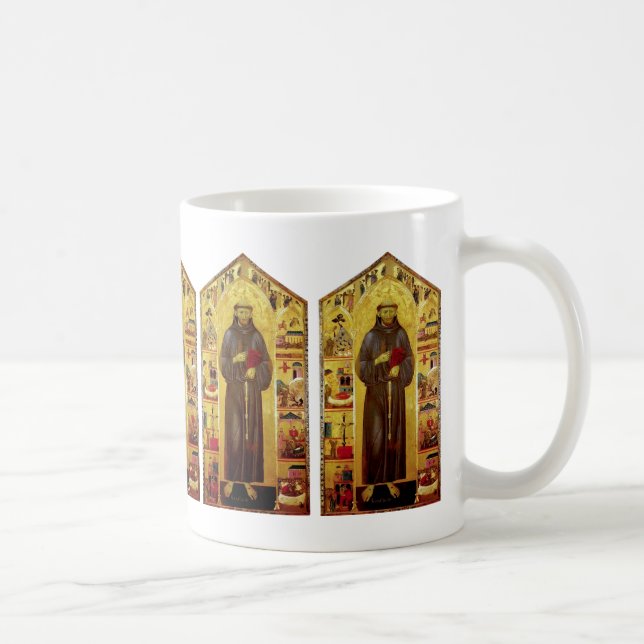 Taza De Café Iconografía medieval de los Franciscos de Asís del (Derecha)