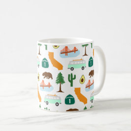Taza De Café Iconos de California