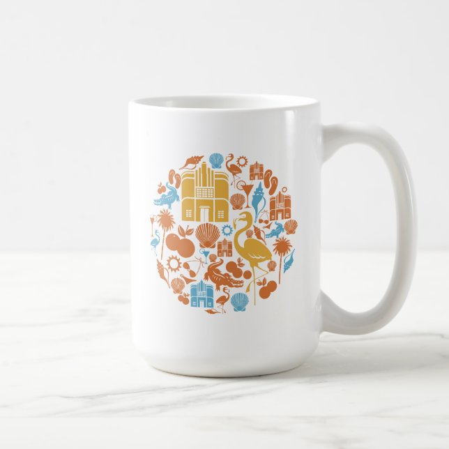Taza De Café Iconos de la Florida (Derecha)