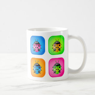 Taza De Café Iconos de la mariquita