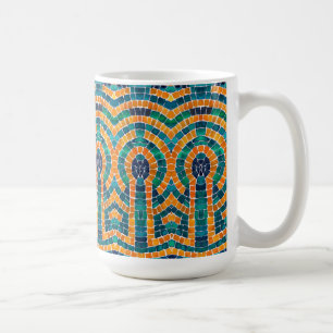 Taza De Café ICONOS DE ORO MOSAIC Tall White Mug