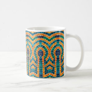 Taza De Café ICONOS DE ORO MOSAIC White Mug