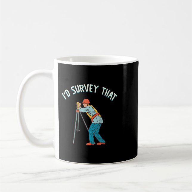 Taza De Café Id Encuesta Que Encuesta Al Geólogo De Tripod Land (Izquierda)
