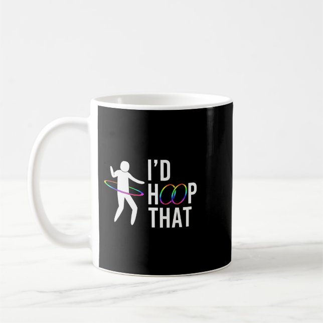 Taza De Café Id Hoop Que La Bailarina De Gimnasia Hula Hoop (Izquierda)