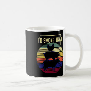 Taza De Café Id Smoke That Retro Barbecue
