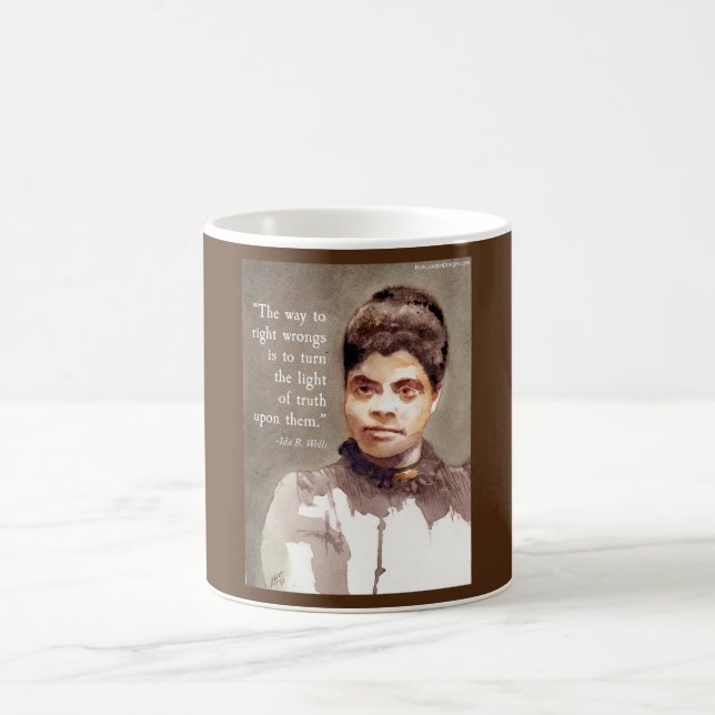 Taza De Café Ida B Wells Y cita de "Verdad" (Centro)