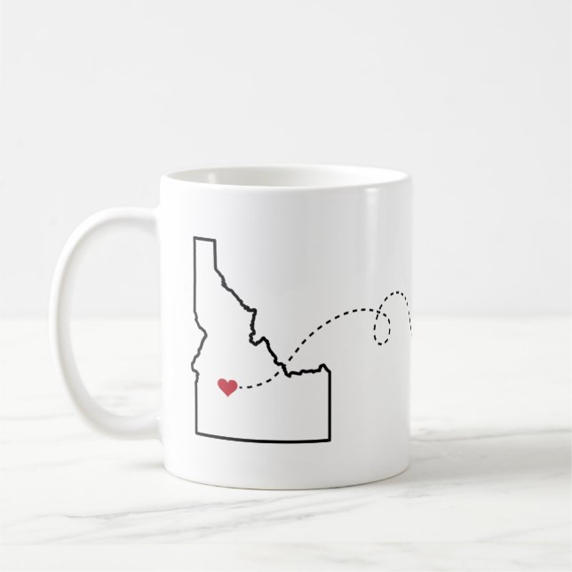 Taza De Café Idaho a Oregón - Heart2Heart (Izquierda)